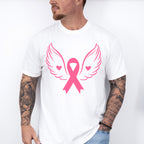 Ribbon With Wings - Cancer Unisex Crewneck T-Shirt Sweatshirt Hoodie