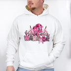 Breast Cancer Warrior Boxing Gloves And Flowers - Cancer Unisex Crewneck T-Shirt Sweatshirt Hoodie