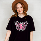 Butterfly Ribbon - Cancer Unisex Crewneck T-Shirt Sweatshirt Hoodie