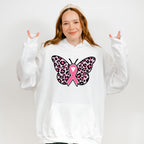 Butterfly Ribbon - Cancer Unisex Crewneck T-Shirt Sweatshirt Hoodie