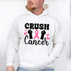 Crush Cancer Hearts - Cancer Unisex Crewneck T-Shirt Sweatshirt Hoodie