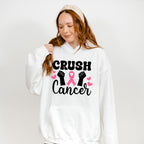 Crush Cancer Hearts - Cancer Unisex Crewneck T-Shirt Sweatshirt Hoodie