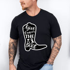 Give Cancer The Boot - Cancer Unisex Crewneck T-Shirt Sweatshirt Hoodie