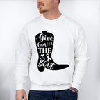 Give Cancer The Boot - Cancer Unisex Crewneck T-Shirt Sweatshirt Hoodie