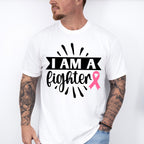 I Am A Fighter Ribbon - Cancer Unisex Crewneck T-Shirt Sweatshirt Hoodie