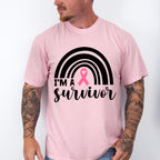 I'm A Survivor Rainbow - Cancer Unisex Crewneck T-Shirt Sweatshirt Hoodie