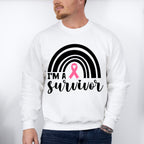 I'm A Survivor Rainbow - Cancer Unisex Crewneck T-Shirt Sweatshirt Hoodie