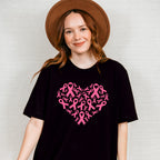 Heart Made Of Ribbons - Cancer Unisex Crewneck T-Shirt Sweatshirt Hoodie