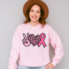 Peace Heart Ribbon - Cancer Unisex Crewneck T-Shirt Sweatshirt Hoodie