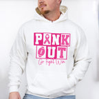 Pink Out Go Fight Win - Cancer Unisex Crewneck T-Shirt Sweatshirt Hoodie