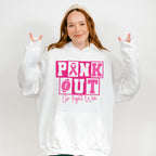 Pink Out Go Fight Win - Cancer Unisex Crewneck T-Shirt Sweatshirt Hoodie