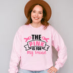 The Pink Is For My Friend - Cancer Unisex Crewneck T-Shirt Sweatshirt Hoodie