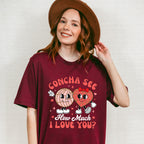 Concha See How Much I Love You - Valentine's Day Unisex Crewneck T-Shirt Sweatshirt Hoodie
