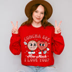 Concha See How Much I Love You - Valentine's Day Unisex Crewneck T-Shirt Sweatshirt Hoodie