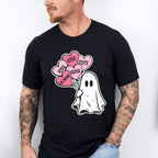 Kiss Love Be Mine Ghost - Valentine's Day Unisex Crewneck T-Shirt Sweatshirt Hoodie