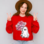 Kiss Love Be Mine Ghost - Valentine's Day Unisex Crewneck T-Shirt Sweatshirt Hoodie