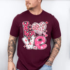 Love Heart Concha Pink Design - Valentine's Day Unisex Crewneck T-Shirt Sweatshirt Hoodie