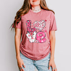 Love Heart Concha Pink Design - Valentine's Day Unisex Crewneck T-Shirt Sweatshirt Hoodie