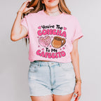 You're The Concha To My Cafecito B&W - Valentine's Day Unisex Crewneck T-Shirt Sweatshirt Hoodie