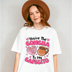 You're The Concha To My Cafecito B&W - Valentine's Day Unisex Crewneck T-Shirt Sweatshirt Hoodie