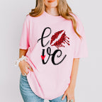 Love Lipstick Print - Valentine's Day Unisex Crewneck T-Shirt Sweatshirt Hoodie