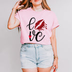 Love Lipstick Print - Valentine's Day Unisex Crewneck T-Shirt Sweatshirt Hoodie