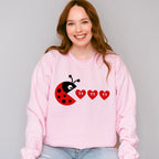 Ladybug Pacman Design - Valentine's Day Unisex Crewneck T-Shirt Sweatshirt Hoodie