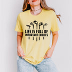 Life Is Full Of Important Choices B&W Design - Golf Unisex Crewneck T-Shirt Sweatshirt Hoodie