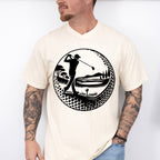 Golf Swing B&W Design - Golf Unisex Crewneck T-Shirt Sweatshirt Hoodie