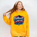 Senior 2025 Red And Blue Design - Graduation Unisex Crewneck T-Shirt Sweatshirt Hoodie