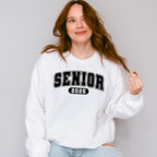 Vintage Senior 2025 B&W - Graduation Unisex Crewneck T-Shirt Sweatshirt Hoodie
