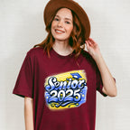 Senior 2025 Blue And Yellow - Graduation Unisex Crewneck T-Shirt Sweatshirt Hoodie