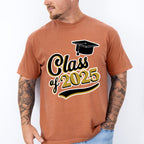 Class Of 2025 Black And Gold - Graduation Unisex Crewneck T-Shirt Sweatshirt Hoodie