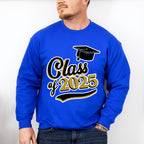 Class Of 2025 Black And Gold - Graduation Unisex Crewneck T-Shirt Sweatshirt Hoodie