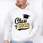 Class Of 2025 Black And Gold - Graduation Unisex Crewneck T-Shirt Sweatshirt Hoodie