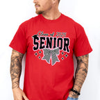 Class Of 2025 Senior Checkered Bowtie Design - Graduation Unisex Crewneck T-Shirt Sweatshirt Hoodie