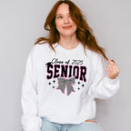 Class Of 2025 Senior Checkered Bowtie Design - Graduation Unisex Crewneck T-Shirt Sweatshirt Hoodie