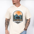 Yellowstone National Park Wyoming Design - National Park Theme Unisex Crewneck T-Shirt Sweatshirt Hoodie
