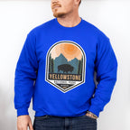 Yellowstone National Park Wyoming Design - National Park Theme Unisex Crewneck T-Shirt Sweatshirt Hoodie