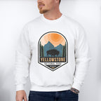 Yellowstone National Park Wyoming Design - National Park Theme Unisex Crewneck T-Shirt Sweatshirt Hoodie