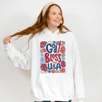 God Bless The USA Flowers - 4th Of July Unisex Crewneck T-Shirt Sweatshirt Hoodie