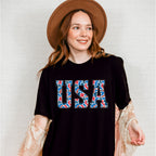 USA Red & Blue Design - 4th Of July Unisex Crewneck T-Shirt Sweatshirt Hoodie