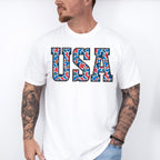 USA Red & Blue Design - 4th Of July Unisex Crewneck T-Shirt Sweatshirt Hoodie