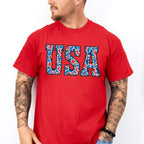 USA Red & Blue Design - 4th Of July Unisex Crewneck T-Shirt Sweatshirt Hoodie