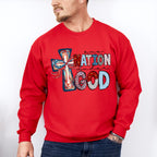 One Nation Under God Cross - 4th Of July Unisex Crewneck T-Shirt Sweatshirt Hoodie