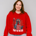Party In The USA Statue Of Liberty - 4th Of July Unisex Crewneck T-Shirt Sweatshirt Hoodie