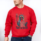 Party In The USA Statue Of Liberty - 4th Of July Unisex Crewneck T-Shirt Sweatshirt Hoodie