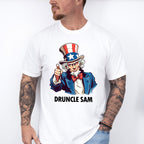 Druncle Sam B&W - 4th Of July Unisex Crewneck T-Shirt Sweatshirt Hoodie