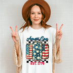 Ameri Can EST 1776 - 4th Of July Unisex Crewneck T-Shirt Sweatshirt Hoodie