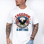 Freedom Is Not Free Hawk Design - 4th Of July Unisex Crewneck T-Shirt Sweatshirt Hoodie